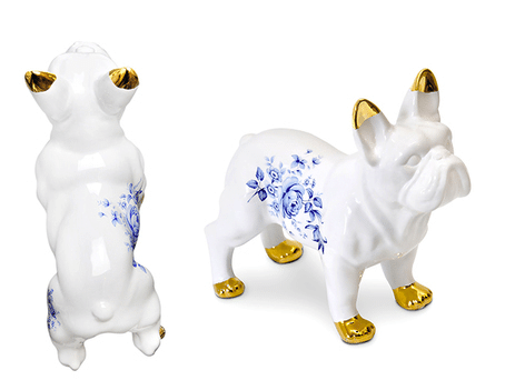 ceramic bull dog