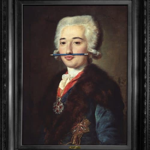 The Blue Pencil Framed