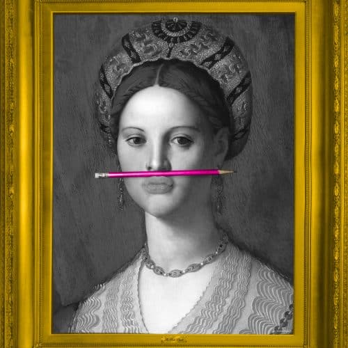 The Pink Pencil Framed