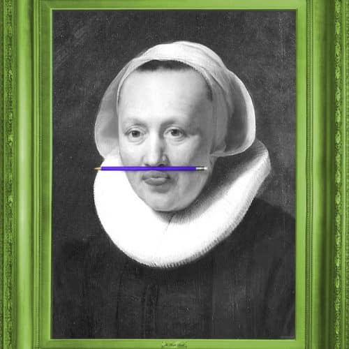 The Purple Pencil Framed