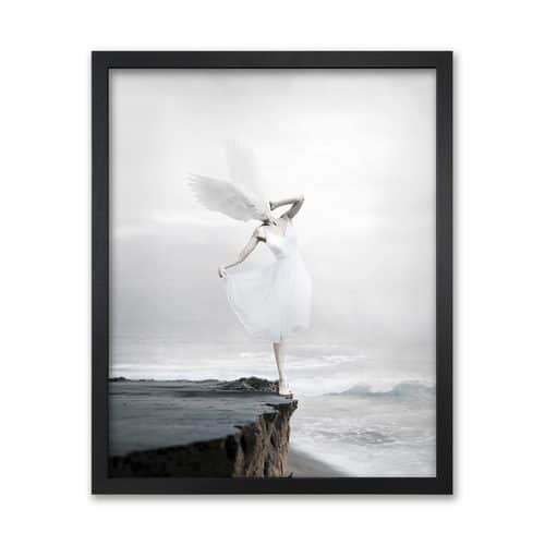 The White Sky framed print