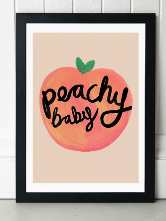 Peachy Baby Art Print - Image 3