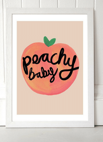 Peachy Baby Art Print - Image 4