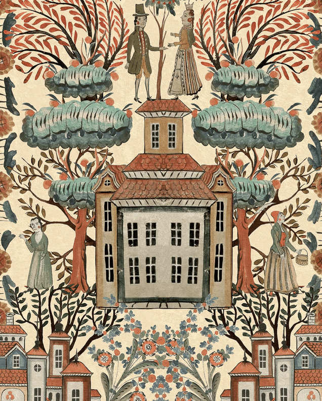 Tales of Tyrol (Taupe) Wallpaper