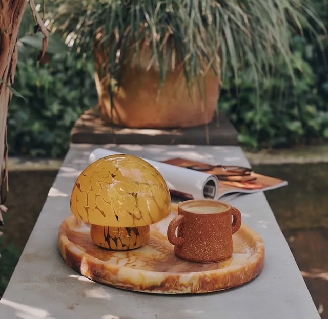 Pandora Portable Lamp in Honey